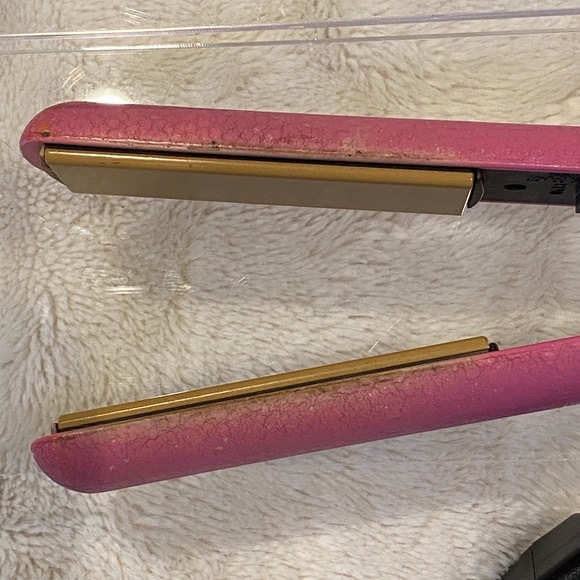 Limited Edition CHI 1" Ceramic Flat Iron Breast Cancer Awareness Pink Crinkle - Picture 4 of 7